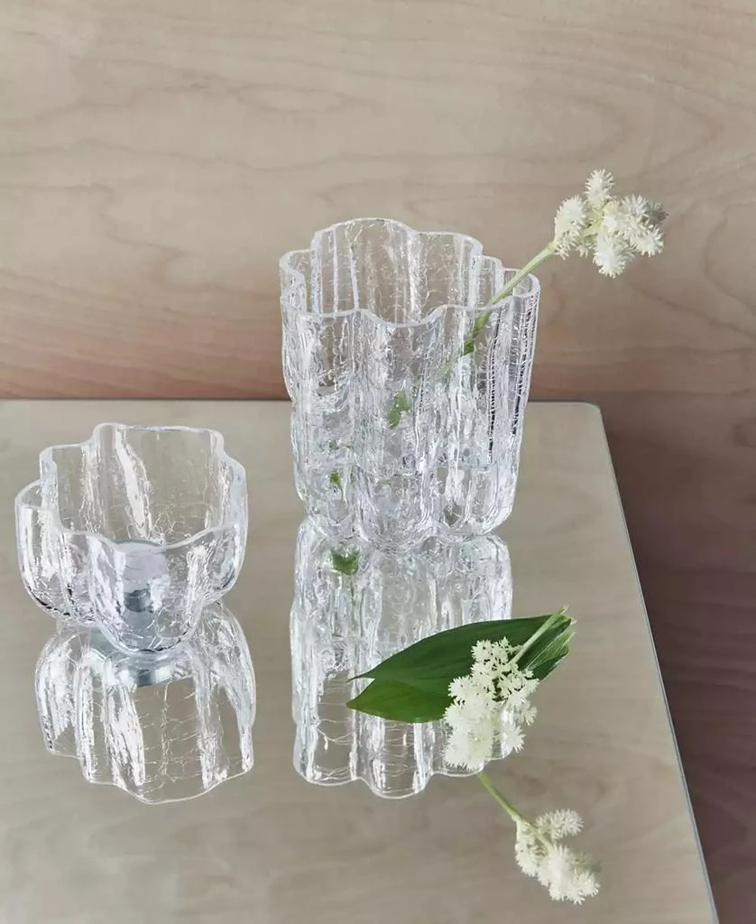 Kosta Boda 3.8" Crackle Crystal Glass Votive Bowl 4