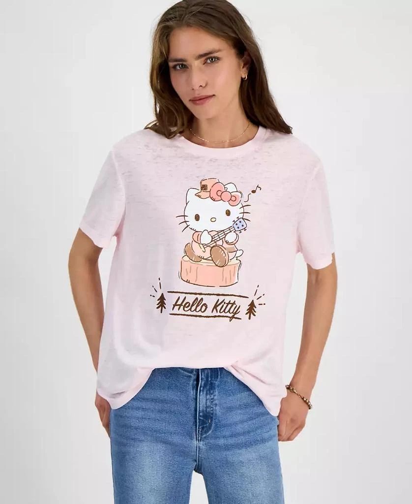 Love Tribe Juniors' Hello Kitty Western Graphic T-Shirt 1