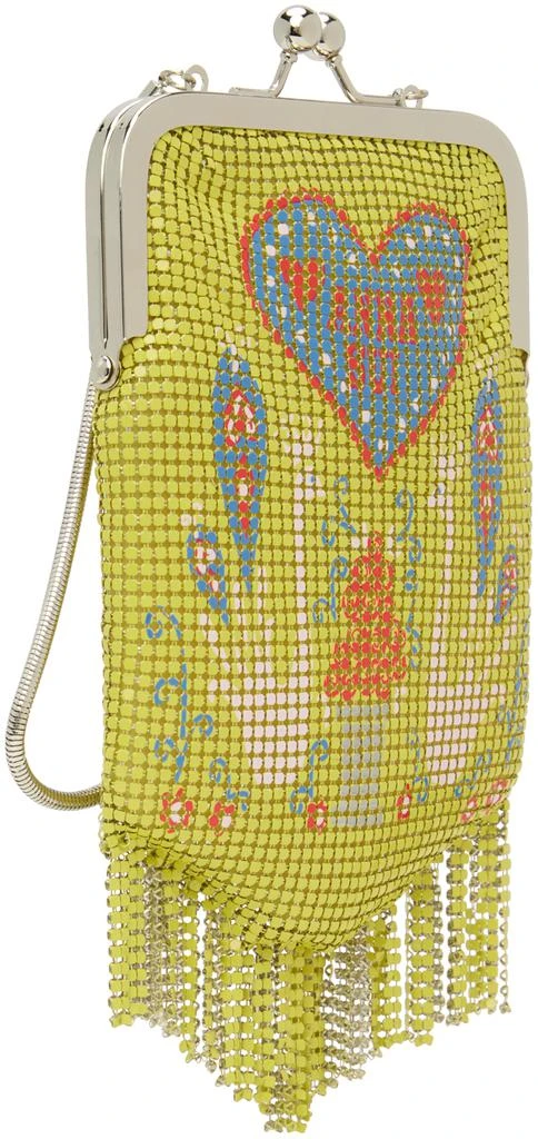 Anna Sui SSENSE Exclusive Yellow Chainmail Purse 2