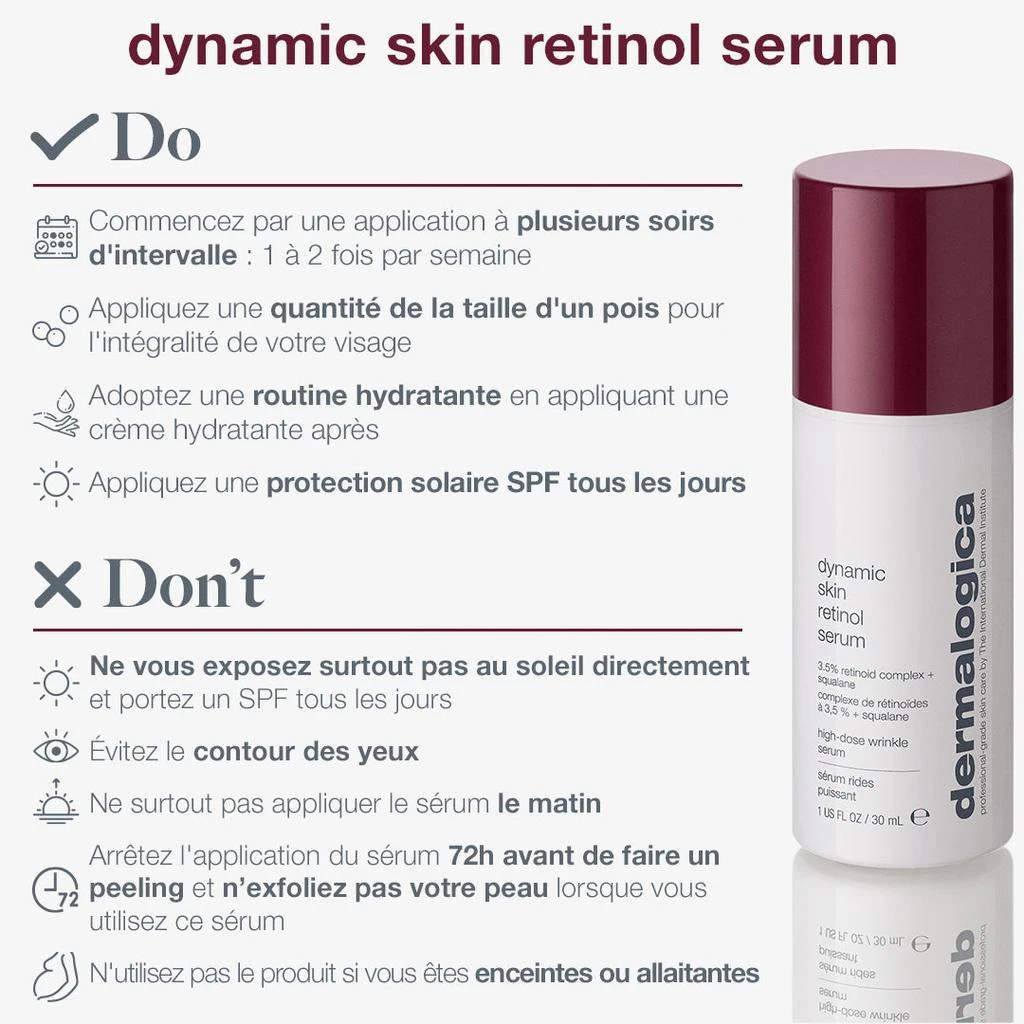 Dermalogica Coffret Duo Dynamic Defense Retinol 3,5% | Dynamic Skin Recovery Spf 50 Offert 7