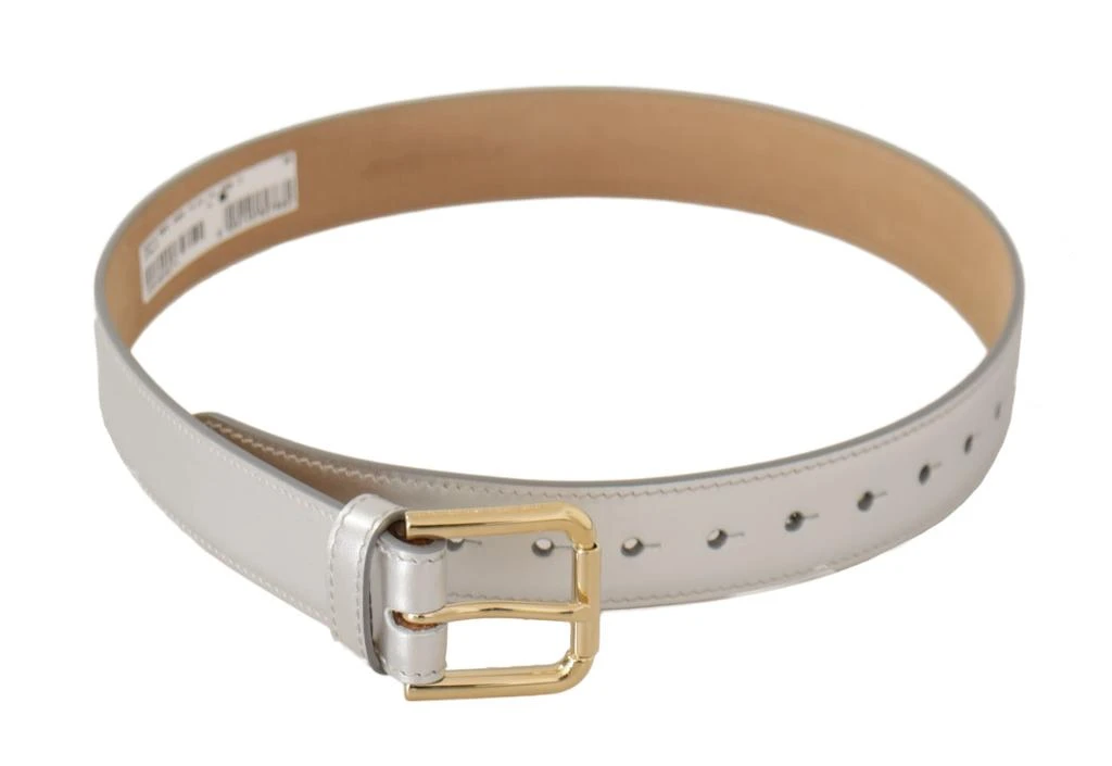 Dolce 
Gabbana Leather gold Tone Logo Metal Buckle Women
s Belt