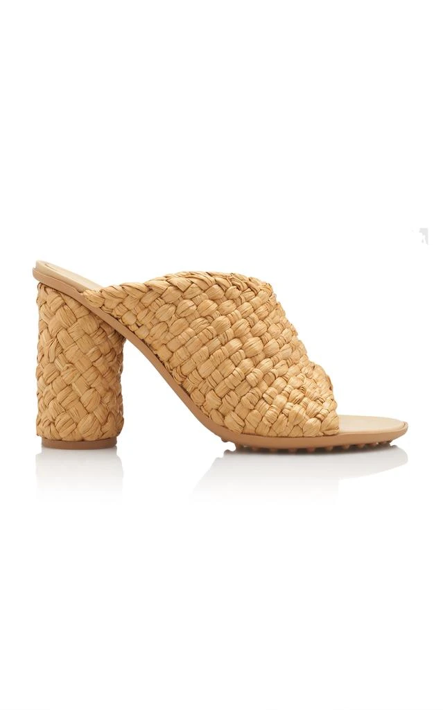 Bottega Veneta Bottega Veneta - Atomic Intrecciato Raffia Sandals - Tan - IT 40 - Moda Operandi 1