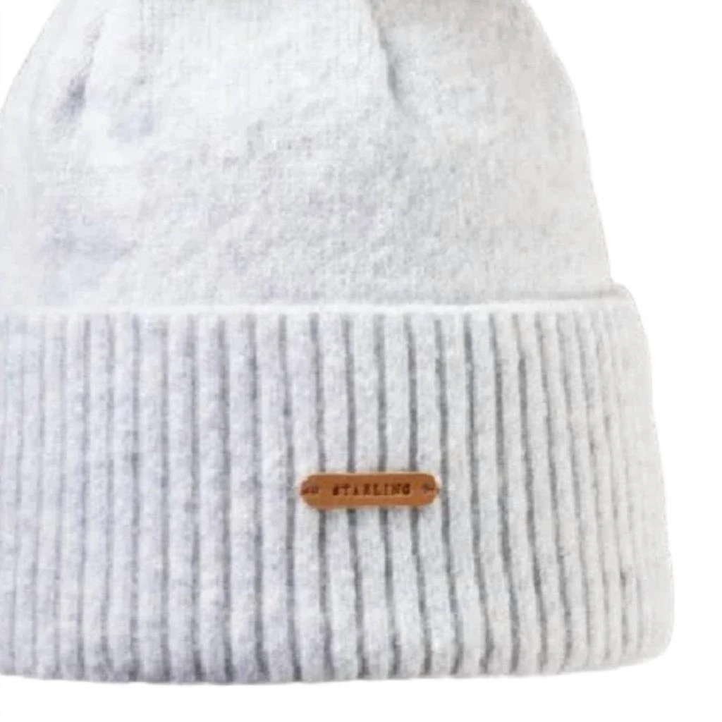 STARLING Women\'s Tristano Toque Beanie in Grey Shop Starling Hats - Women main image 4