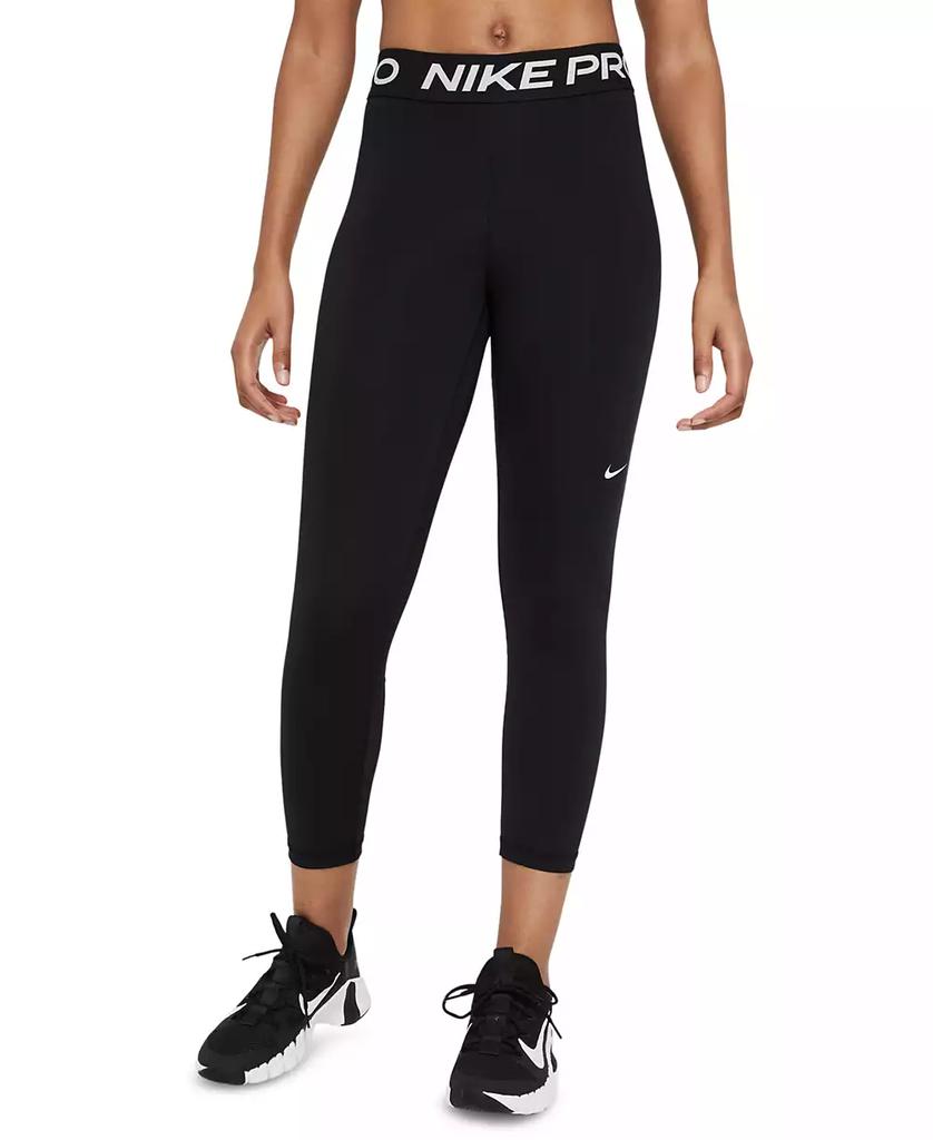 NIKE Pro 365 Women's Mid-Rise Cropped Mesh Panel Leggings