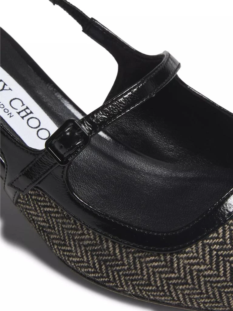 Jimmy Choo Didi 45MM Herringbone Slingback Pumps 5