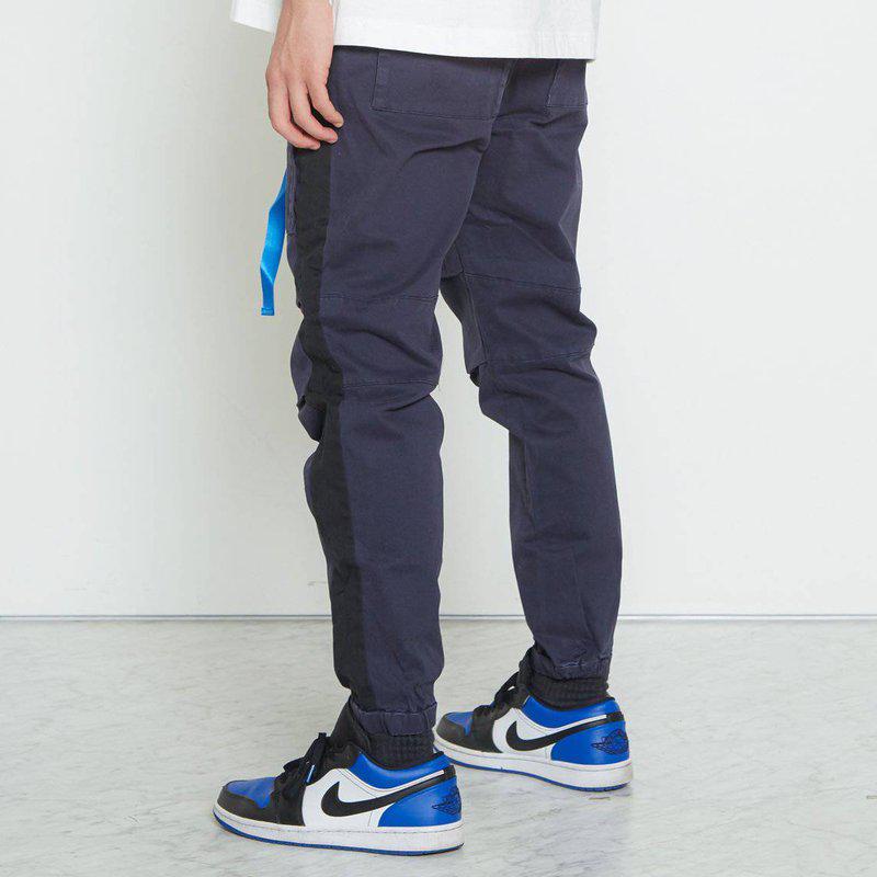 Konus Men's Woven Jogger with Tape Navy