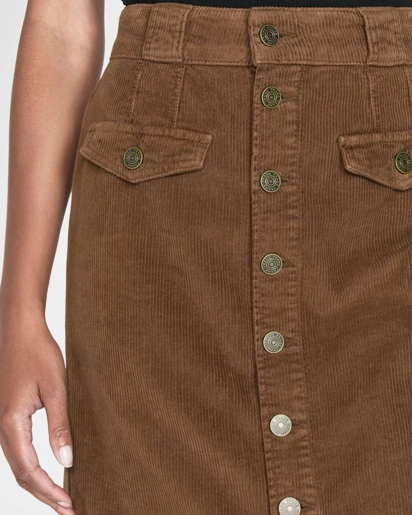 FRAME The Penelope Corduroy Midi Skirt 4