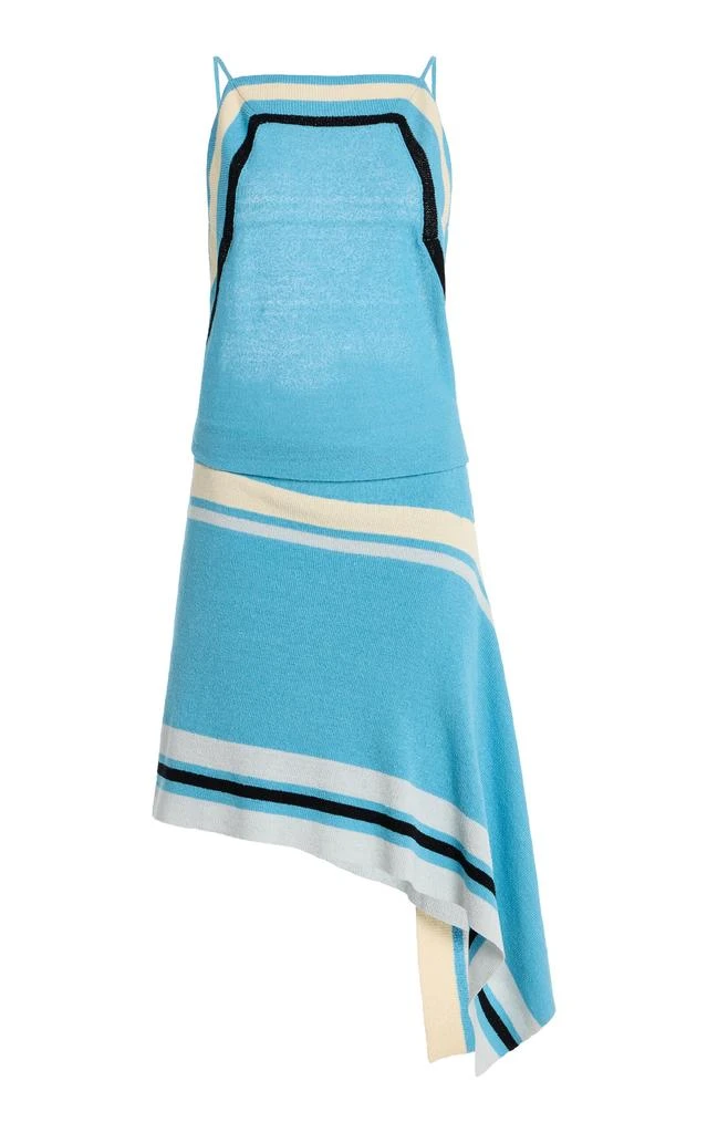 knit polo mini dress SIMKHAI - PAGE KNIT POLO MINI DRESS - Kelly Green