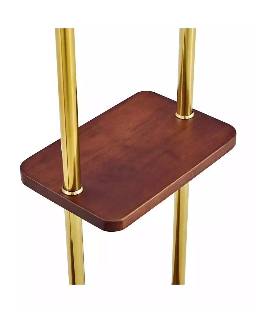 Streamdale Furniture 70" Industrial Coat Rack - Wood 
Steel, Double Hanger, Storage 7