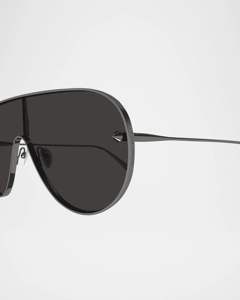 Alexander McQueen Men's AM0481SM Metal Shield Sunglasses 2