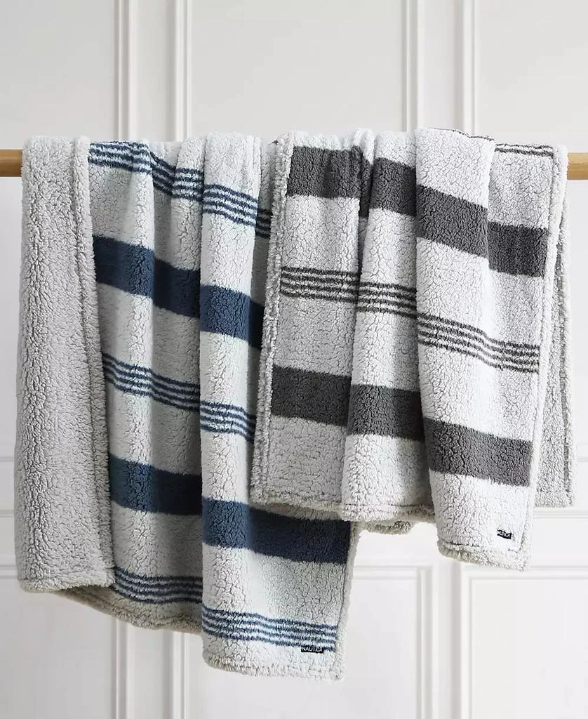 Nautica Saltmarsh Sherpa Throw, 60" x 50" 1