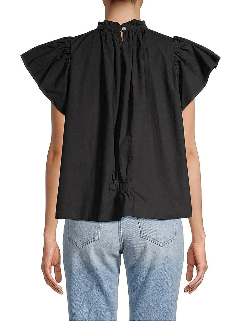 Birds of Paradis Carla Ruffle-Neck Top 5