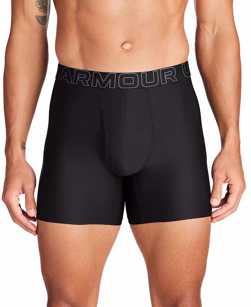 Under Armour Men's 3-Pack Performance Tech Mesh 6" Boxer Briefs