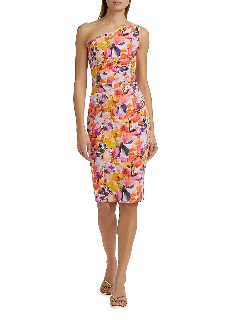 Chiara Boni Angelina Floral One-Shoulder Cocktail Dress 2