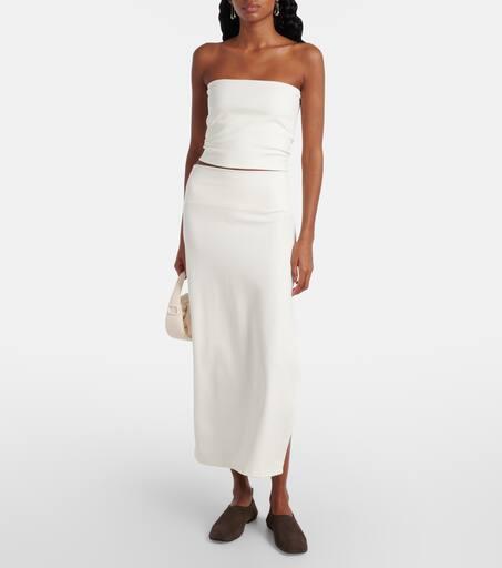 Leset Rio jersey midi skirt