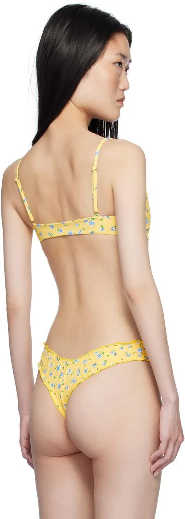 Frankies Bikinis Yellow Maison Floral Skimpy Bikini Top 3