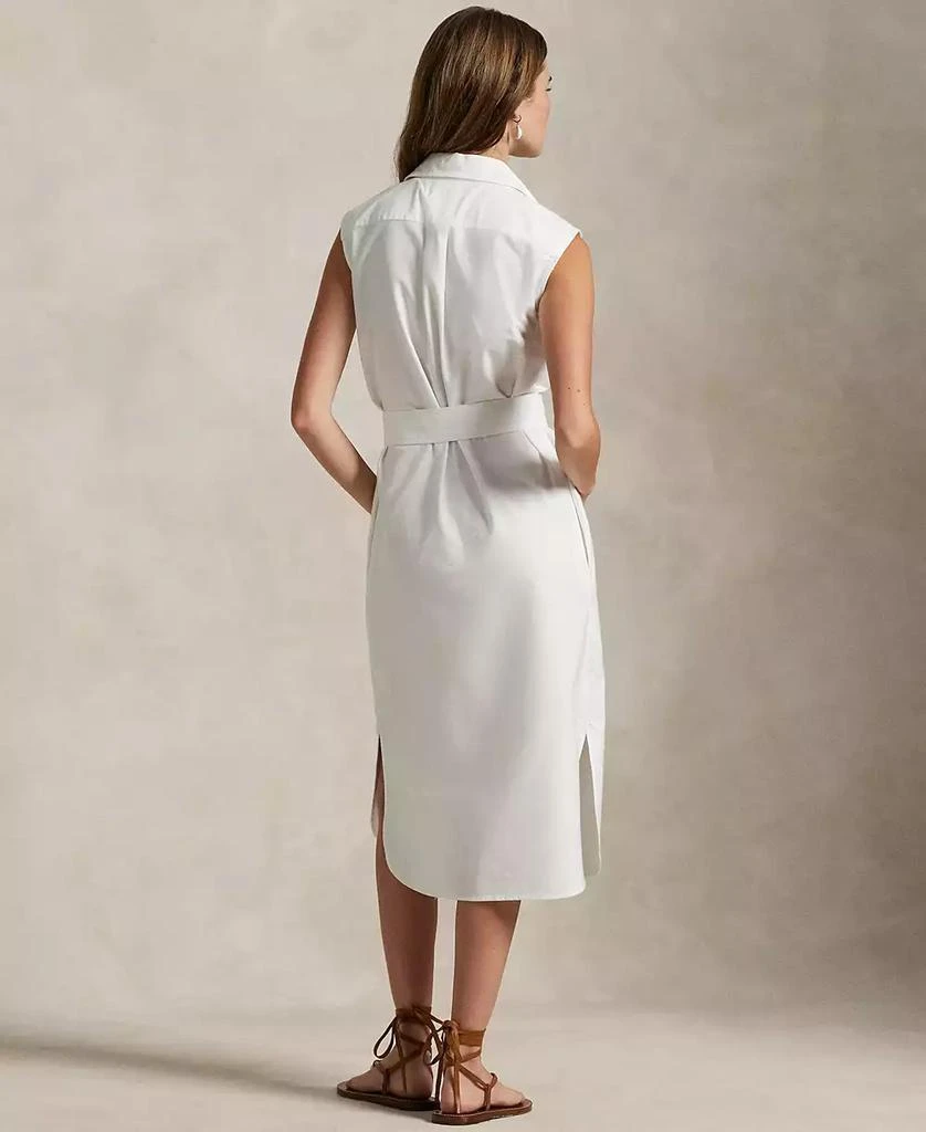Ralph Lauren Women's Belted Oxford Sleeveless Shirtdress 2