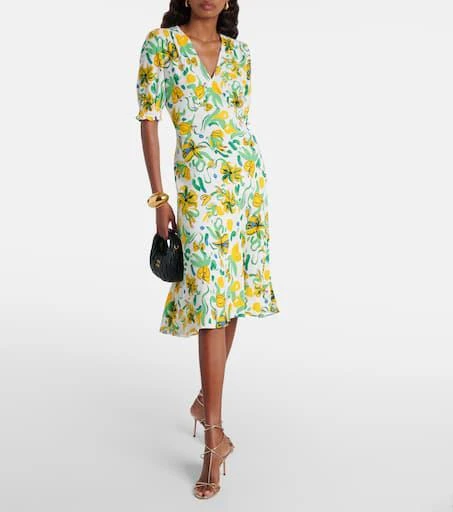 Diane von Furstenberg Jemma floral crêpe midi dress 2