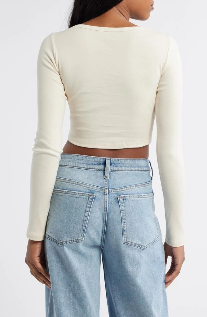 Billabong Blocky Banner Long Sleeve Graphic Crop T-Shirt 2