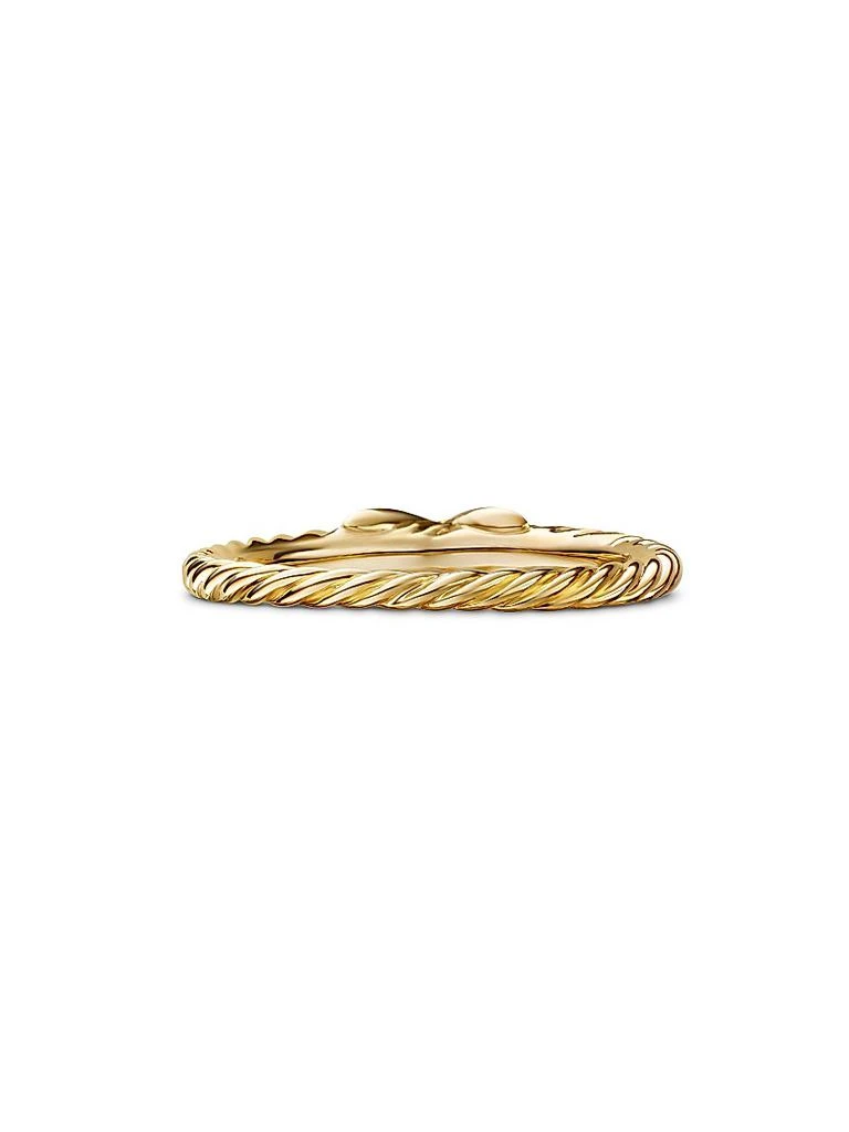 David Yurman Petite X Ring in 18K Yellow Gold 6
