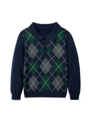 Janie and Jack Little Boy
s 
Boy
s Argyle Polo Sweater