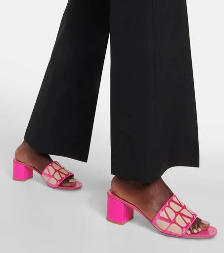 Valentino Toile Iconographe canvas mules 4