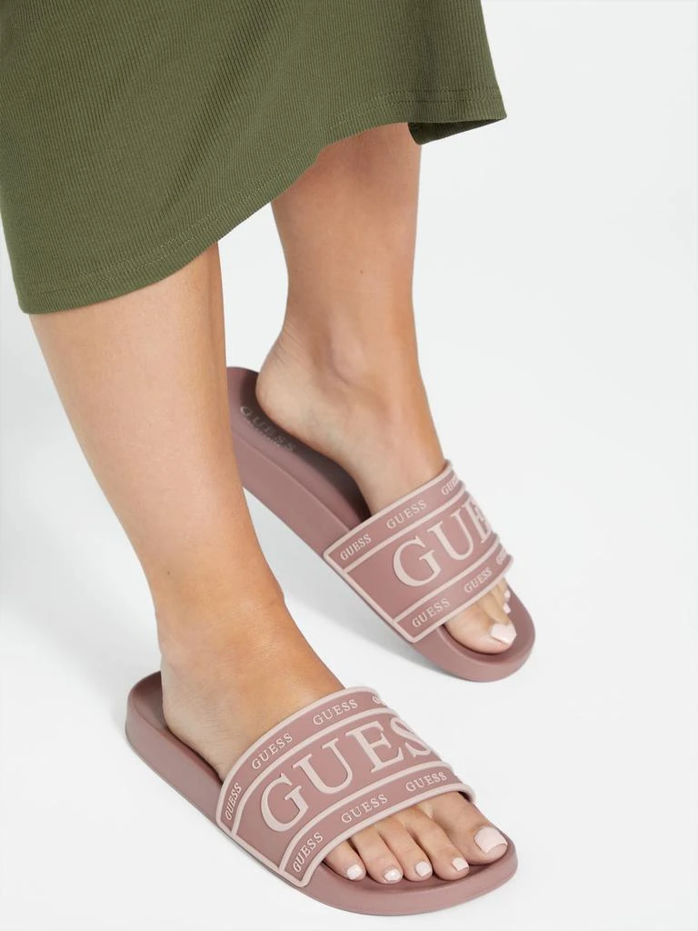 Guess Factory Rubies Logo Slide Sandals 2