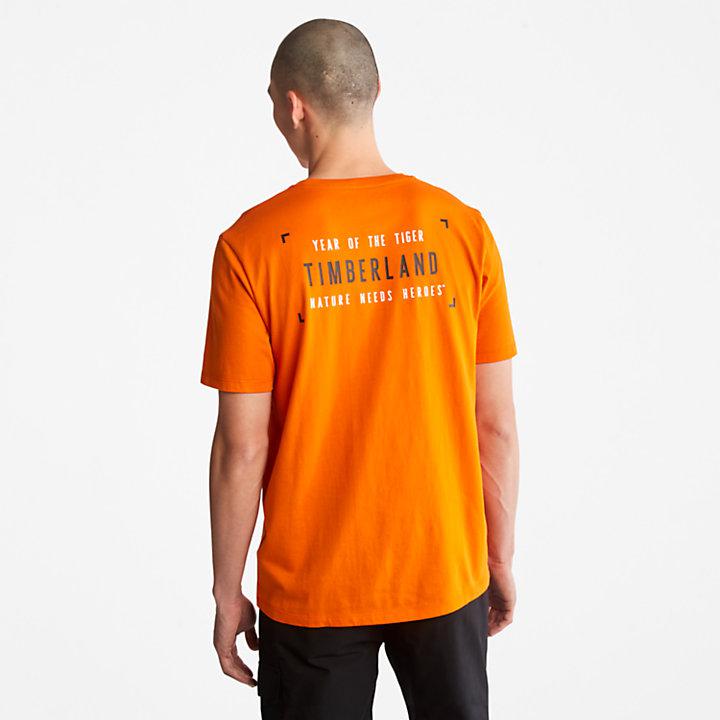 Timberland Year of the Tiger T-Shirt for Men in Orange