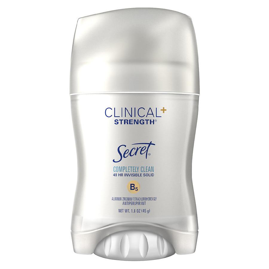 Secret Clinical Strength Invisible Solid Antiperspirant and Deodorant for Women Completely Clean