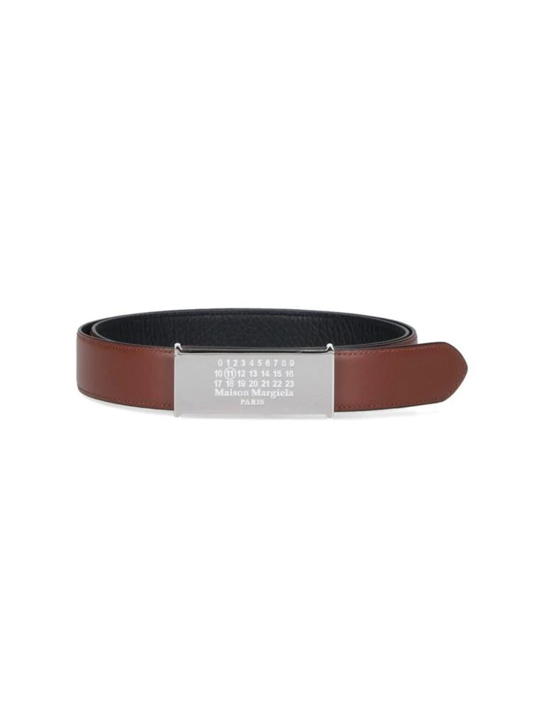MAISON MARGIELA Numeric Reversible Belt – Brown/Black