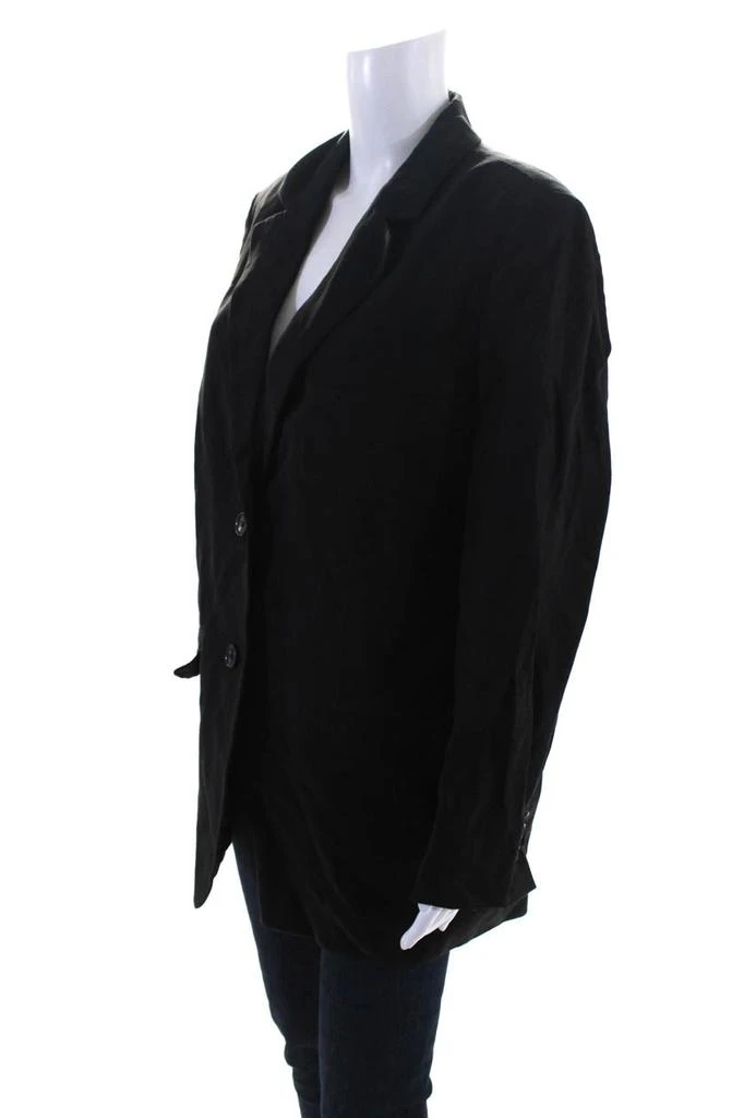 Everlane Womens The Cotton Linen Blazer Black 3