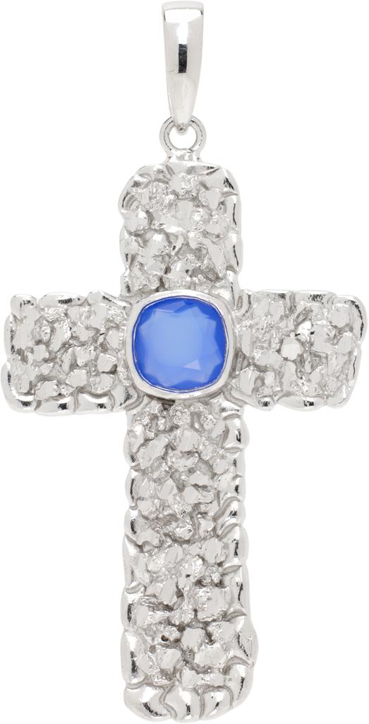 Veneda Carter Silver VC050 Lapis Cross Pendant