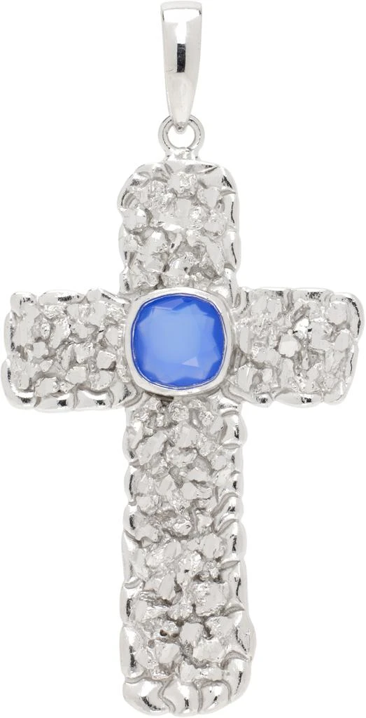 Veneda Carter Silver VC050 Lapis Cross Pendant 1