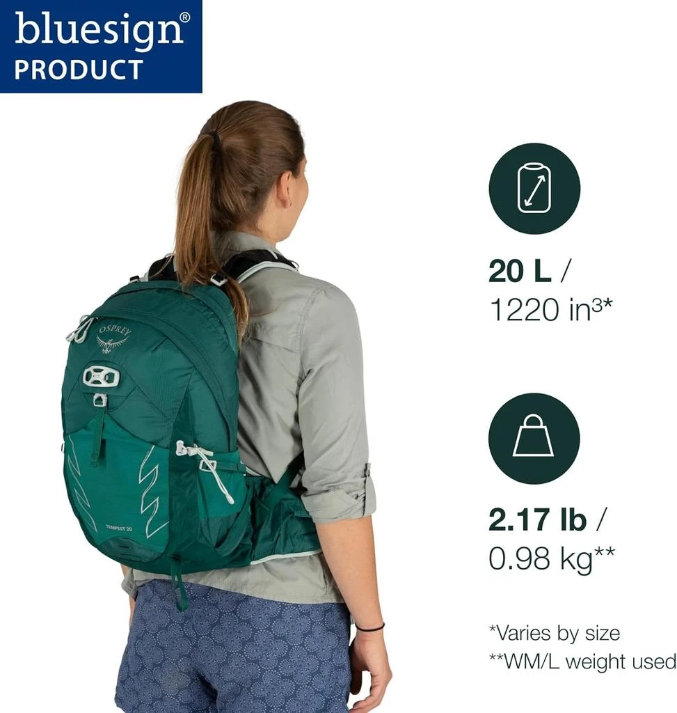 Osprey Tempest 20 Stealth Black / WXS/S Extended Fit