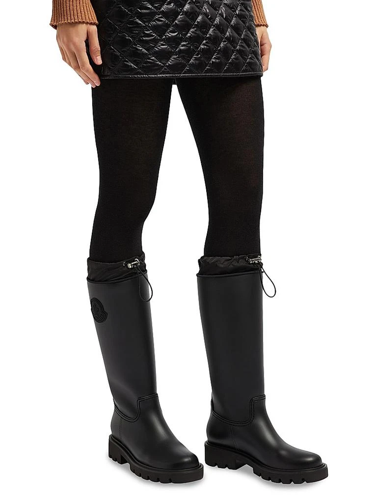 Moncler Lined Kickstream Tall Rain Boots 5