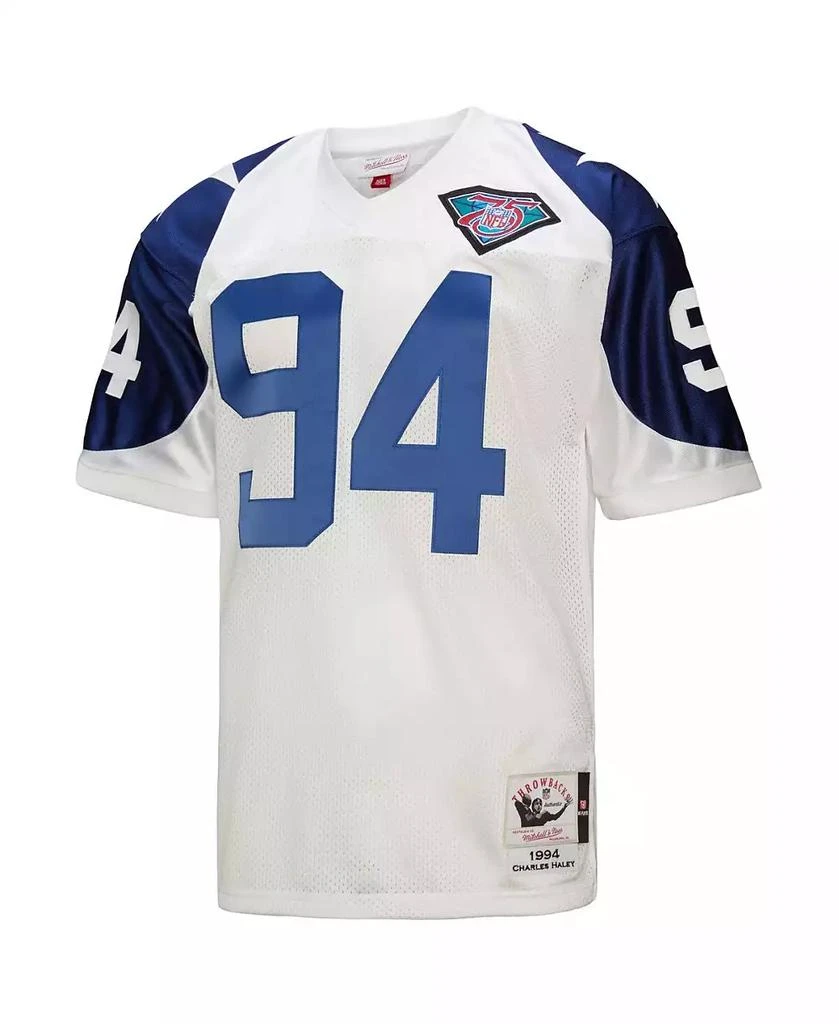 Mitchell 
Ness Men
s Charles Haley White Dallas Cowboys 1994 Authentic Throwback Retired Player Jersey 3