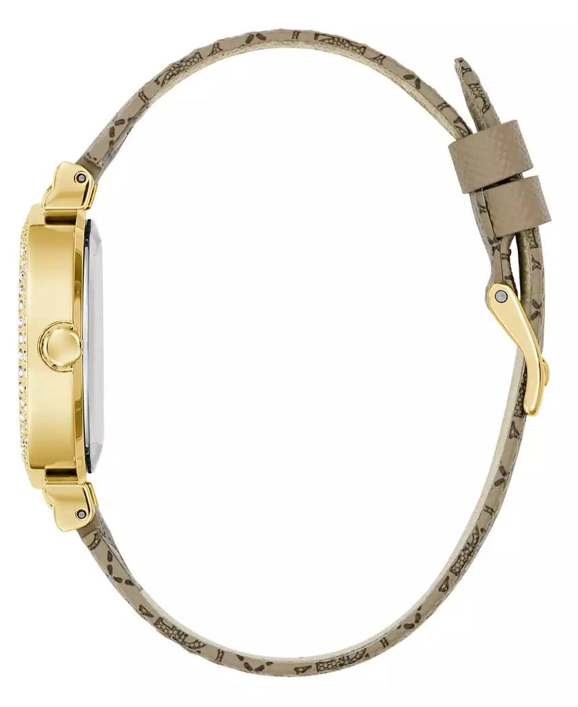 GUESS Women
s Beige Gold Tone Analog Watch, 32mm 4