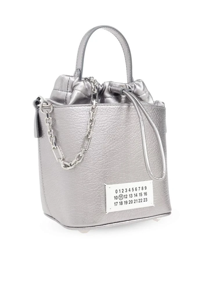 MAISON MARGIELA Maison Margiela Small 5AC Metallic Drawstring Bucket Bag 3