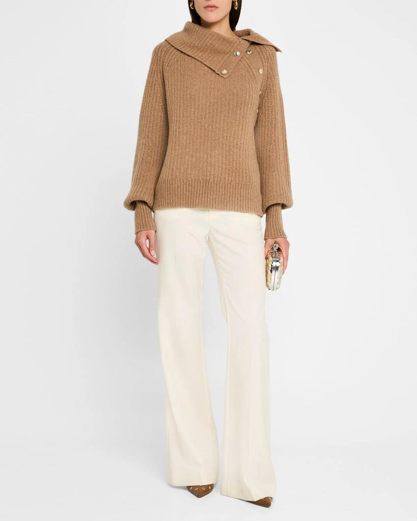 Elie Tahari The Ayla Raglan-Sleeve Cashmere Sweater 2