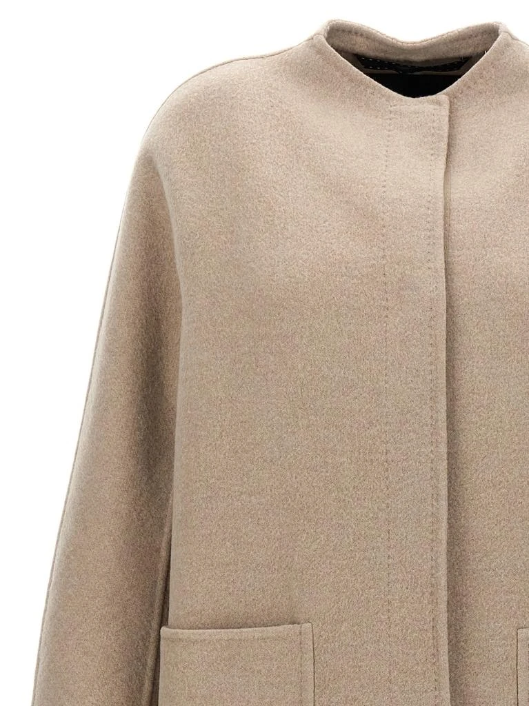 Max Mara Max Mara Gioiosa Collarless Coat 3