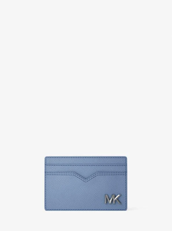 Michael Kors Edison Scratch-Resistant Crossgrain Leather Card Case 1