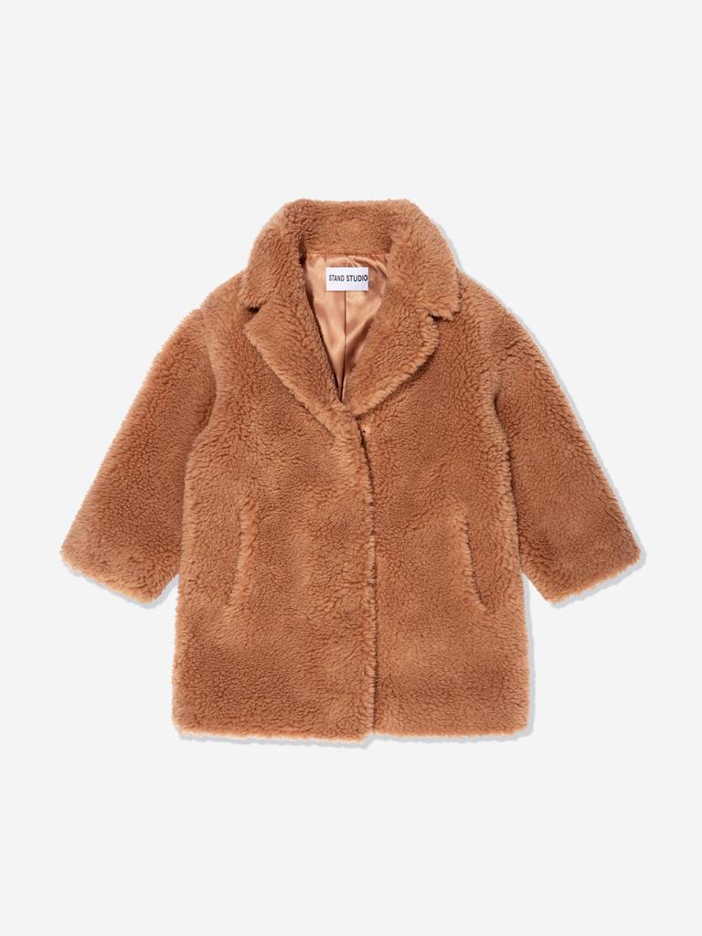 Stand Studio Girls Faux Fur Camille Cocoon Mini Coat