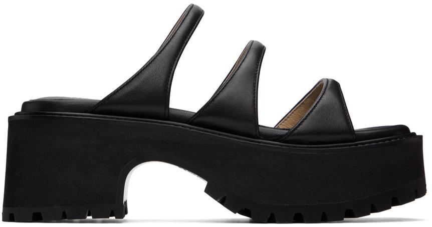 Marge Sherwood Black Platform Sandals