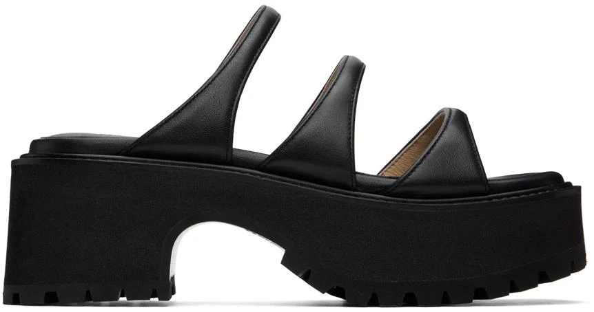Marge Sherwood Black Platform Sandals 1
