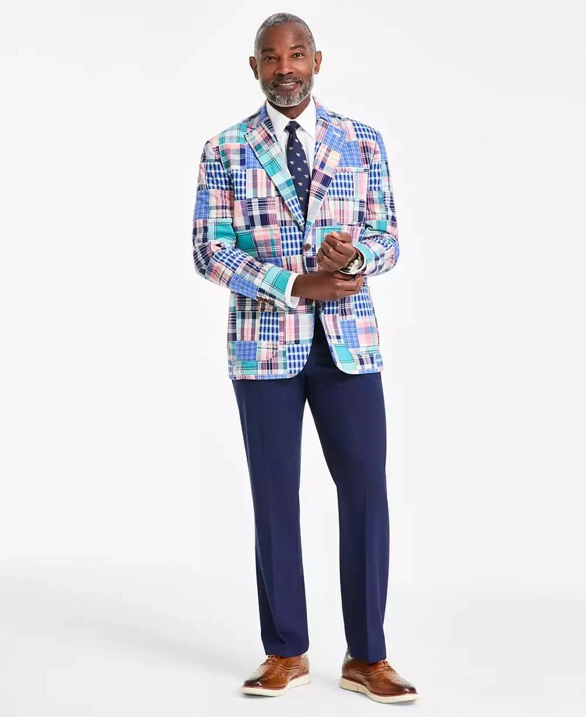 Club Room Men's Patchwork Madras Regular-Fit Blazer, Exclusively at Macy's 3