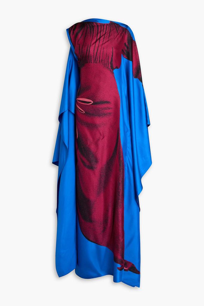 ROKSANDA Senvu draped printed silk-twill maxi dress