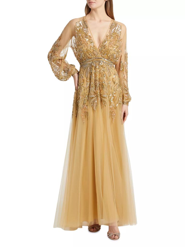 Zuhair Murad Embellished Tulle Gown