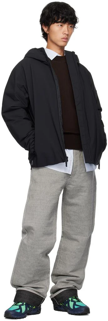Moncler Black Polset Down Jacket 5