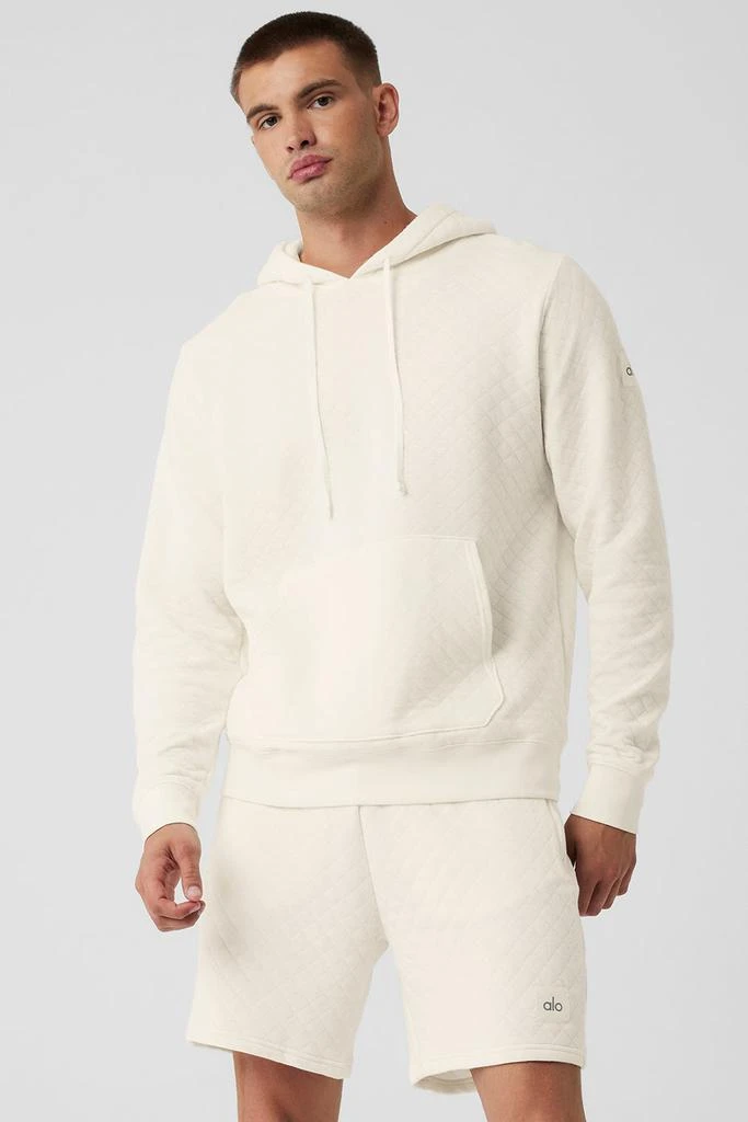 Alo Quilted Stadium Hoodie - Ivory 1