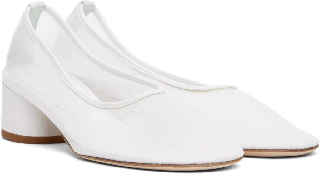 Dear Frances White Balla Pump Mesh Heels 4
